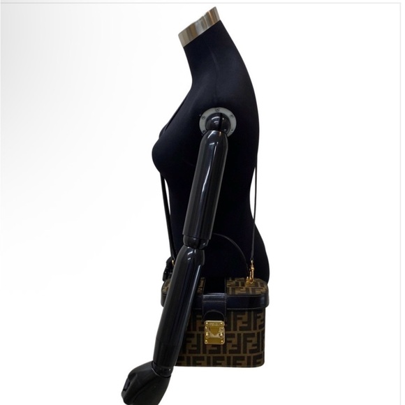 💯 Fendi Zucca 2 Way Vanity Bag - Picture 2 of 13